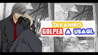 Takahiro golpea a Usagi ( Junju Romantica)