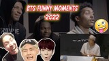 AMERICANS REACT TO BTS FUNNY MOMENTS 2022..TOO FUNNY /REACTION!