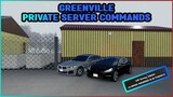Greenville REVAMP Private Server COMMANDS! || Roblox Greenville