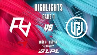 RA vs LGD | Highlights - Game 1 | Tuần 5 Ngày 5 | LPL Mùa Xuân 2022