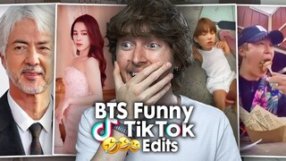 THE WILDEST EDITS! (BTS TikToks that made jimin loose his jams | Reaction)