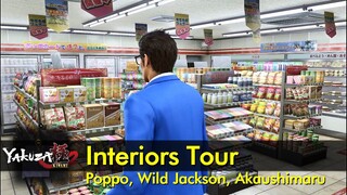 3 Interiors Quick Tour (Poppo, Wild Jackson, Akaushimaru) | Yakuza Kiwami 2 - The Game Tourist