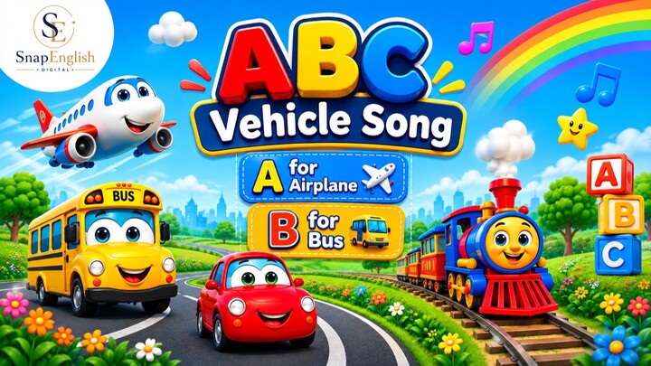 ABC Vehicle Song | Transport song | Nursery Rhyme 🛳️ ABC交通工具歌 | 交通工具歌 | 童谣 🚗