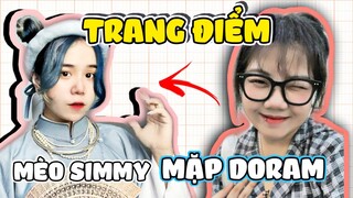 Mặp Doram THỬ THÁCH TRANG ĐIỂM GIỐNG MÈO SIMMY