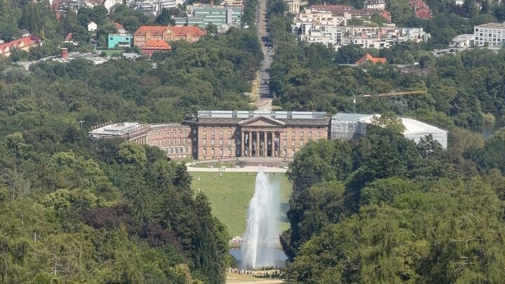 beautifull view of kassel city from wilhelem hohe