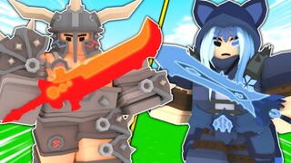 RAGEBLADE VS ICE SWORD In ROBLOX Bedwars...