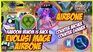 EVOLUSI MAGE AIRBONE COUNTER ARCHER + COUNTER FREYA GUNNER ! KABOOM VENOM IS BACK ! MAGIC CHESS