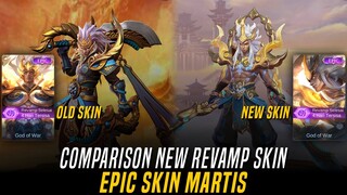 Revamp Skin Epic MARTIS 'God of War' Comparison | Mobile Legends Bang-Bang