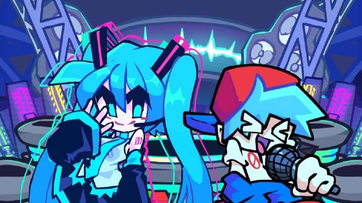 Super cute Hatsune Miku mod! A medley of classic songs!! FNF Vs Hatsune Miku (Project FUNKIN') full 