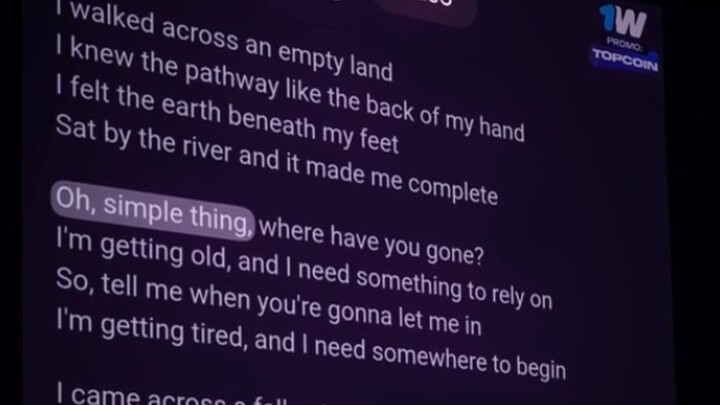 karaoke song with lyrics