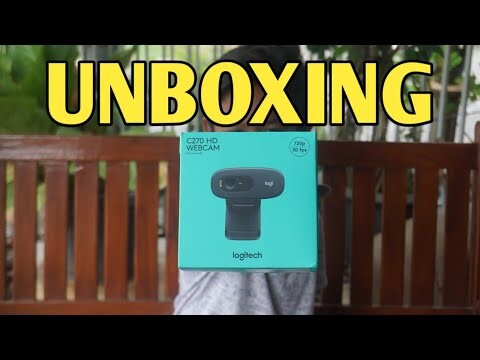 UNBOXING & REVIEW WEBCAM LOGITECH C270!!! WEB CAM SEJUTA UMAT
