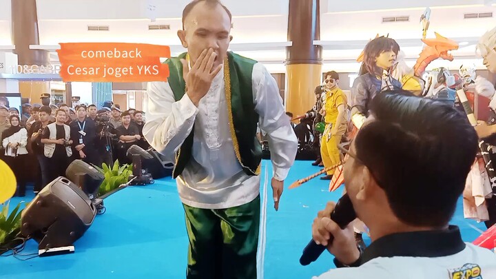 COMEBACK CESAR YKS JOGET DIDUTA MALL BANJARMASIN #YKS #WIBU #ANIME #DUTAMALL #FYP