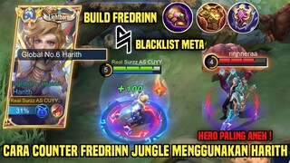 CARA MELAWAN HERO HARAM FREDRINN JUNGLE MENGGUNAKAN HARITH ! HARITH TOP 1 GLOBAL GAMEPLAY - MLBB