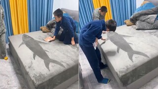 When both kids are eerily quiet, it’s bound to mean trouble, right? Mom opened the door—and what did