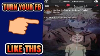 HOW TO CHANGE THE BACKGROUND OF FB LITE