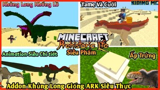 Cách Cài Addon Thuần Phục Khủng Long Giống ArkCraft Siêu Phẩm Cực Chất Cho Mcpe 1.16 | KIDING MC