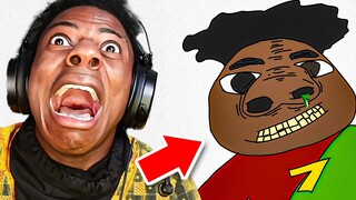 iShowSpeed reacts to His FAN ARTS *FUNNY* 😂
