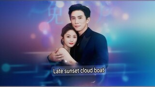 Late Sunset Cloud Boat