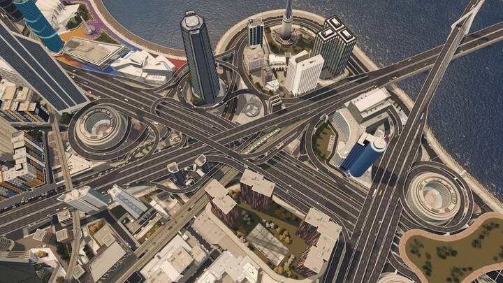 Finally Completing the Super Interchange Area - Cities: Skylines - Aurelia #88
