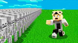 ich BEKÄMPFE 1000 SKELETTE.. ☠💀 (Minecraft Mods)