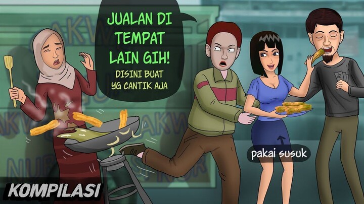 Susahnya jadi pedagang jujur – Saingan pake susuk & pesugihan  Kompilasi Animasi