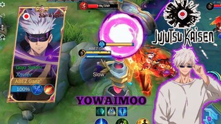 Xavier X Gojo, PAKE BUILD TERBARU??? ULTINYA NYA NO COOLDOWN COYYY!!!! - Mobile Legends