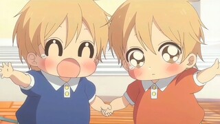 Two cute little babes! Takuma and Kazuma are so cute! I really want to pinch their faces~