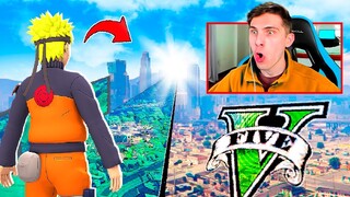 NARUTO CRUZANDO un PUENTE de CRISTAL en GTA 5!! (Increible)