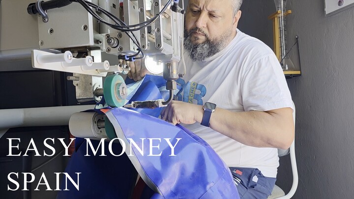 EASY Money in Spain! Inflatable boat REPAIR extreme, termosailing repair PVC mehler