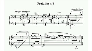 Alejandro Simon - Prelude No. 3 (audio + sheet music)
