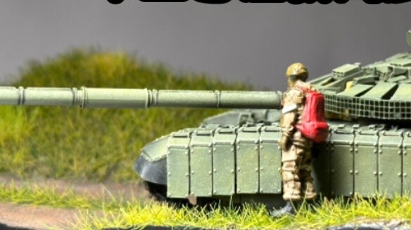 83.［T-72B3 obr.2023］Selebriti internet kuno masih berjuang——Model tank Sanei 5M 1/72 Rusia dan Ukrai