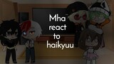 · BNHA/MHA react to HAIKYUU · AMV/edits · (2/?)