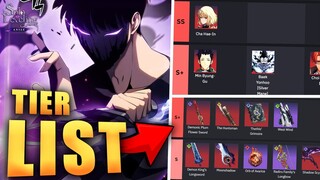 Solo Leveling Arise Prydwen HUNTERS & WEAPON TIER LIST!!