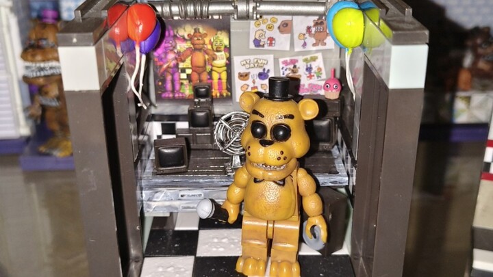 麦克法兰fnaf mcfarlane积木开箱1代办公室