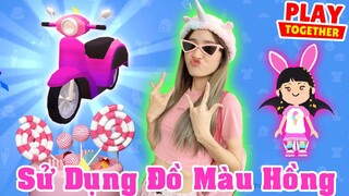 Thử Thách 1 Ngày Sống Cùng Màu Hồng Trong Play Together - Vê Vê Official