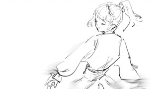 【Procreate】Try to create frame-by-frame animation - turning in circles