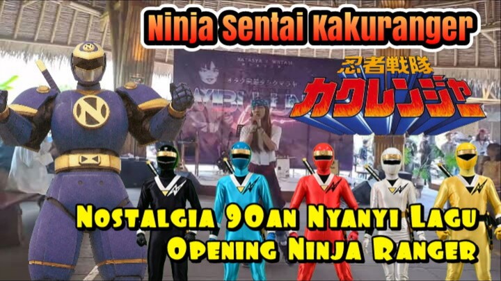 Pasukan Ninja Ranger Opening Ninja Sentai Kakuranger Versi Bahasa Indonesia - Nyanyi Sambil Cosplay