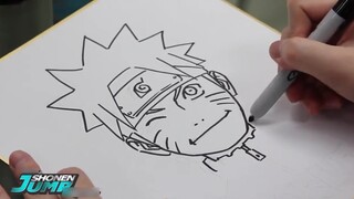 The cartoonist signed his drawings on the spot at the Japanese comic exhibition, he is indeed a big 