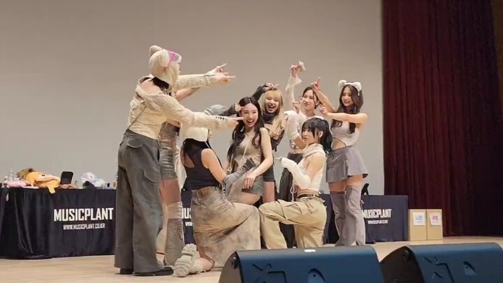 TWICE九个人一起跳了娜琏的POP！！