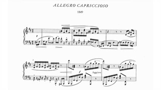 Bedrich Smetana - Allegro capriccioso in B minor (audio + sheet music)
