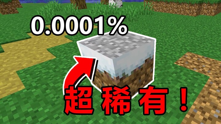 我的世界史上最稀有的方块！你绝对叫不出名字！