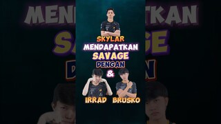 SKYLAR MABAR DENGAN IRRAD DAN BRUSKO! AUTO DAPAT SAVAGE #mobilelegends #contencreatormlbb #mlbb