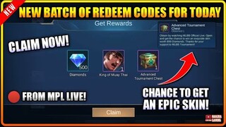 CLAIM! NEW BATCH OF REDEEM CODES (CHANCE TO GET AN EPIC SKIN!) | MLBB Optimus Prime Skin - MLBB