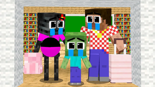 Monster School พวกเราทุกคนตายแล้วและ Baby Zombie - Sad Story - Minecraft Animation