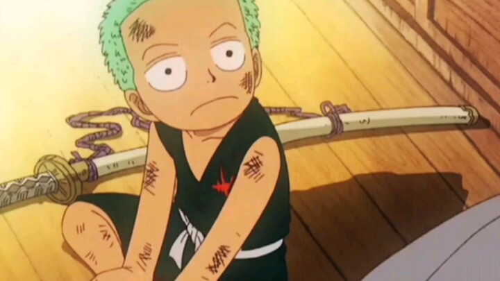 When Zoro was a child, he didn't understand what the teacher meant.