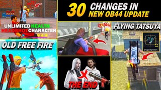 OB44 Top 30 Game Changer " SECRET UPDATES " FF Advance Server - GARENA Free Fire