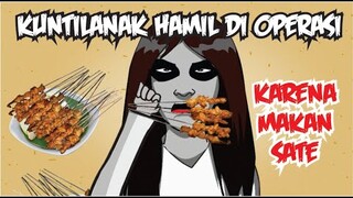 Kuntilanak Sakit Akibat Makan Tusuk Sate#kartunhantulucu