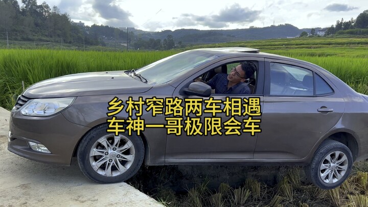 就这会车的技术，老外都不敢玩