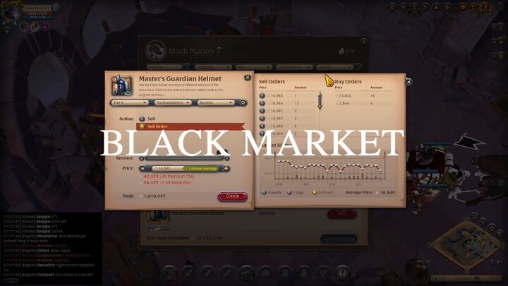 Albion Online_ How Crafting Plate Helmets Can Make You Rich! + Black Market Stra