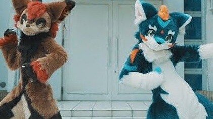 [Vận chuyển được ủy quyền] 【Vũ điệu Fursuit】 [JMoF2020]アルファとリオンで『君色に色まる』を踊ってみた(ケモノ之　ぐるみ】